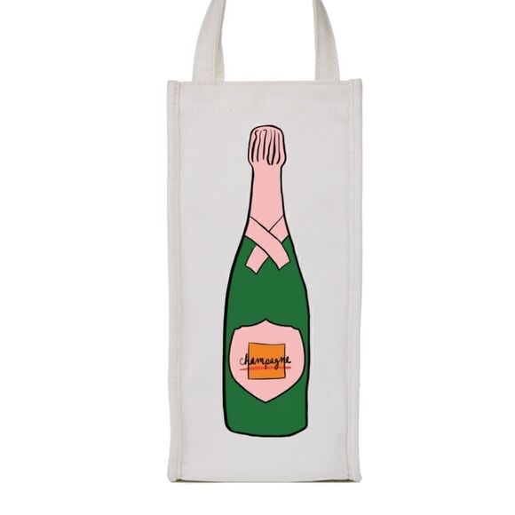 Canvas Champagne Gift Bag   - Picture 3 of 3
